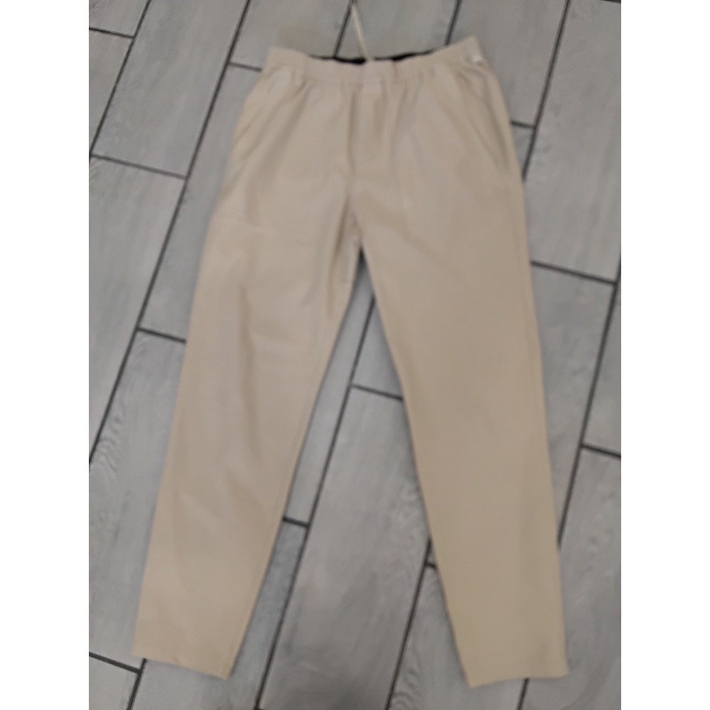 Lululemon Lab Mens Tapered Elastic Waist Pants Tan Beige Size M